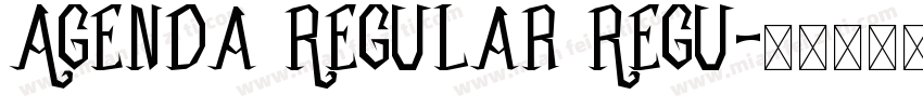 Agenda Regular Regu字体转换